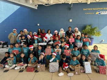 12th Annual Yob Family Foundation Christmas Celebration - Kids on the Bayview Rooftop Terrece